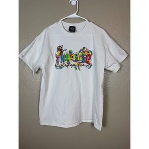 Thrasher Magazine Graphic T-Shirt White Skate Art Tee Size L